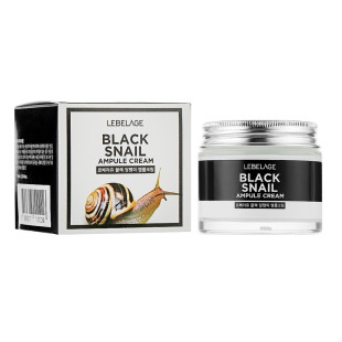 Крем для лица LEBELAGE BLACK SNAIL AMPOULE CREAM 70ml